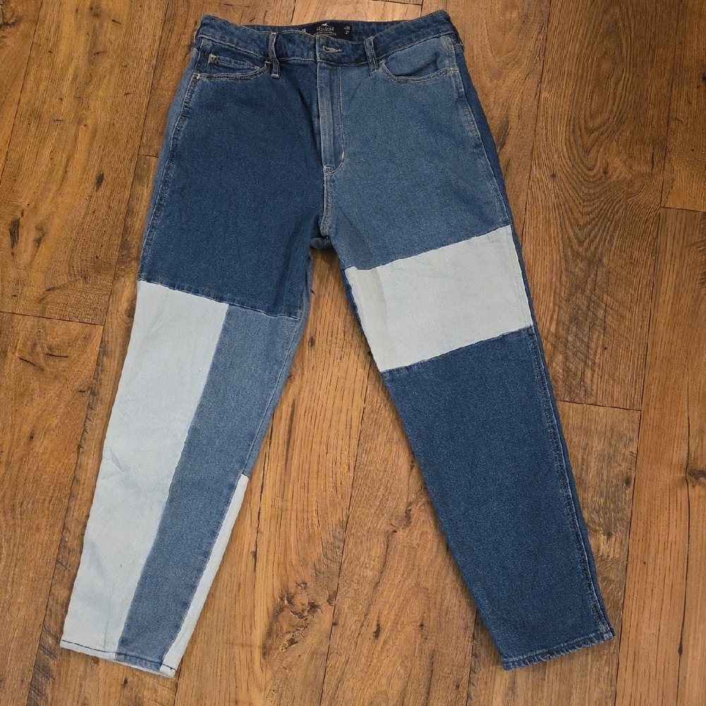 Hollister Two-Tone Blue Women's Straight Jeans